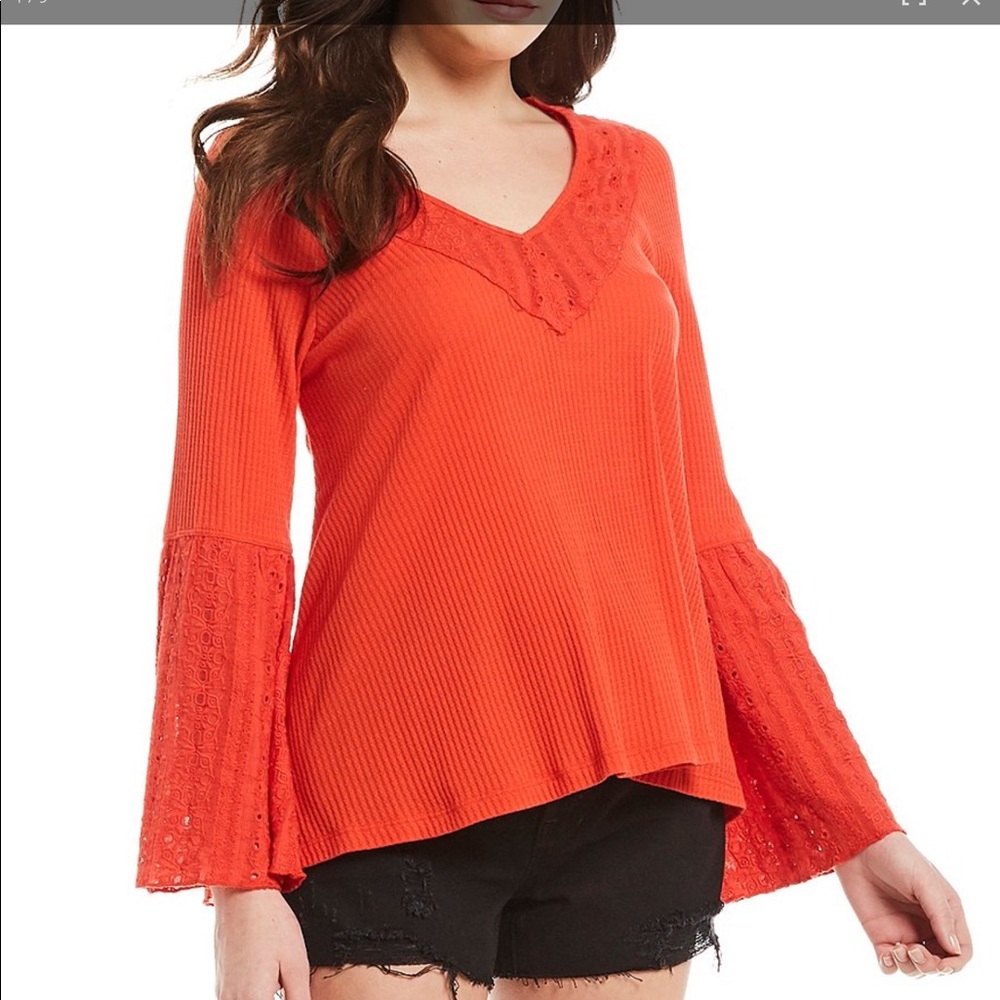 Free people red pull on top